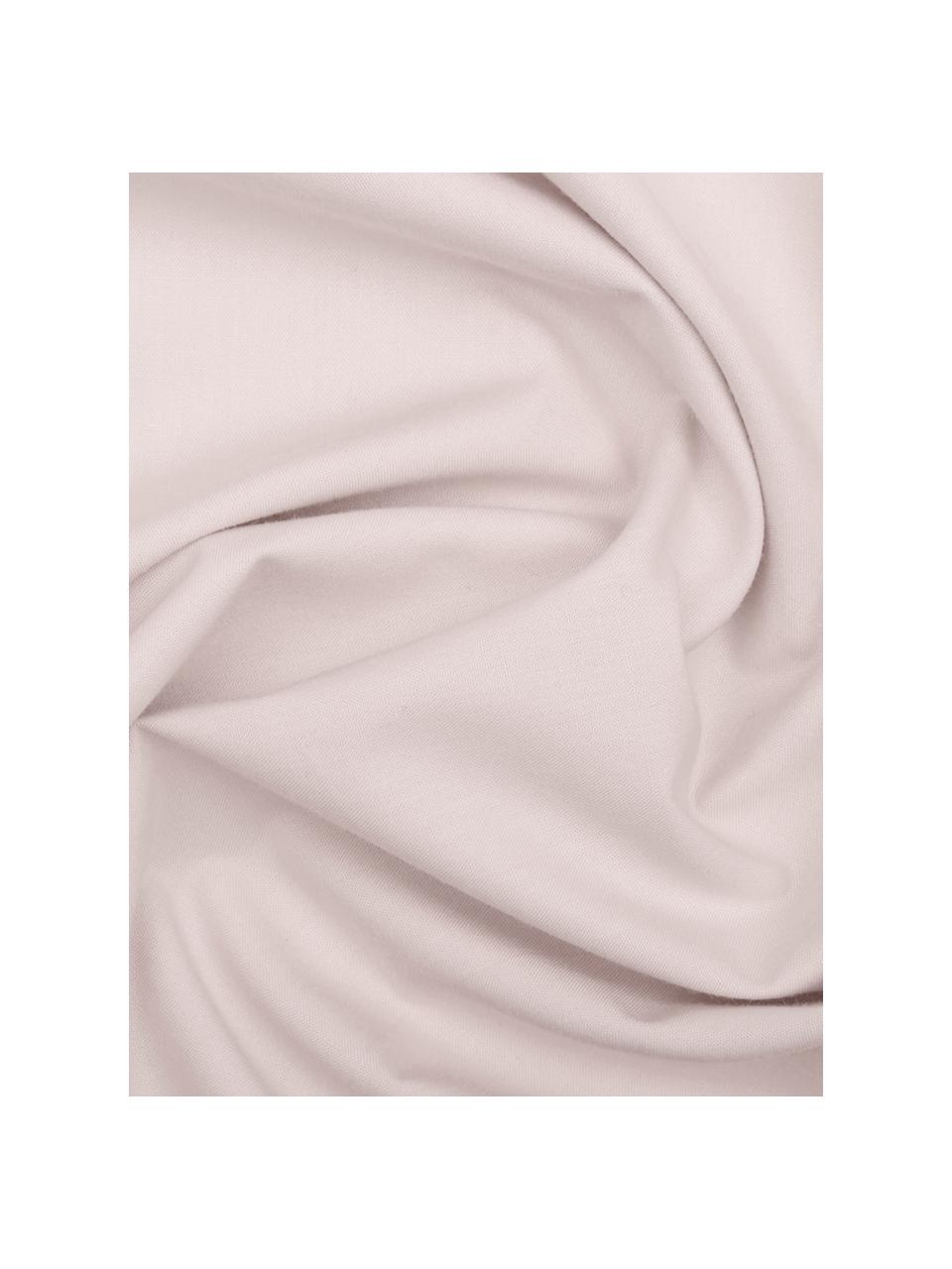 Housse de couette en percale de coton rose Elsie, Rose, larg. 240 x long. 220 cm