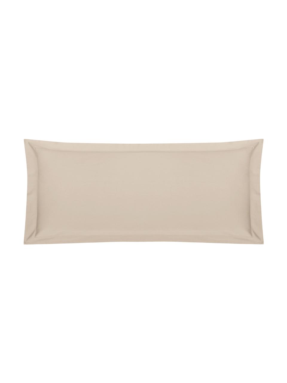 Funda de almohada de satén Premium, 45 x 110 cm, Gris pardo, An 45 x L 110 cm