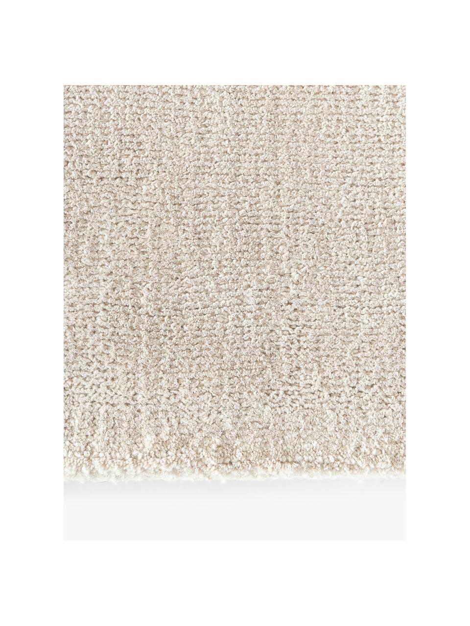 Handgewebter Kurzflor-Teppich Ainsley, 60 % Polyester, GRS-zertifiziert
40 % Wolle, Beige, B 80 x L 150 cm (Größe XS)