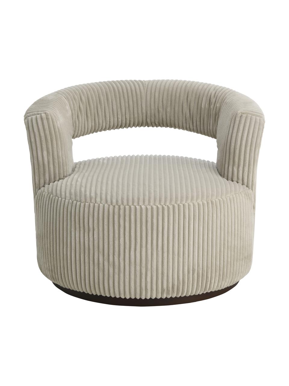 Sillón de pana Jona, Tapizado: 100 % poliéster, Estructura: madera de pino con certif, Pana beige, An 84 x F 80 cm
