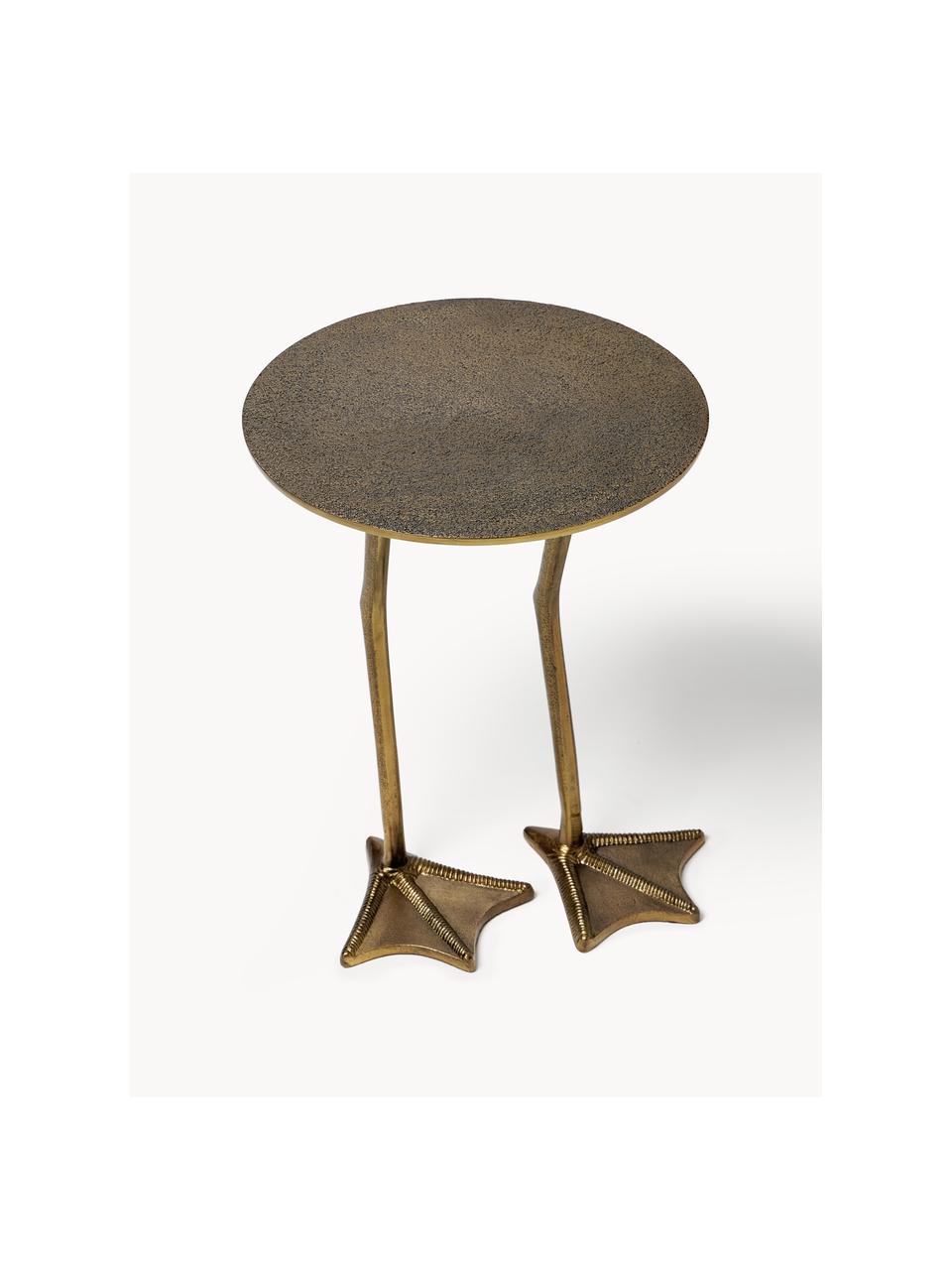 Table d'appoint design Duck, Couleur laitonnée, Ø 35 x haut. 45 cm