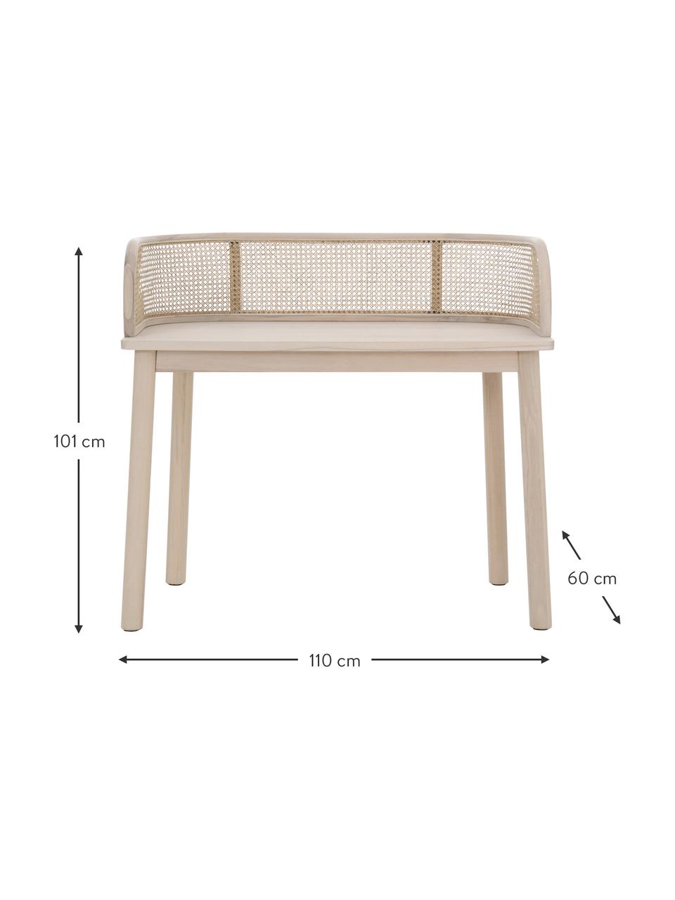 Drevený pracovný stôl Vessi, Brezové drevo, Š 110 x H 60 cm