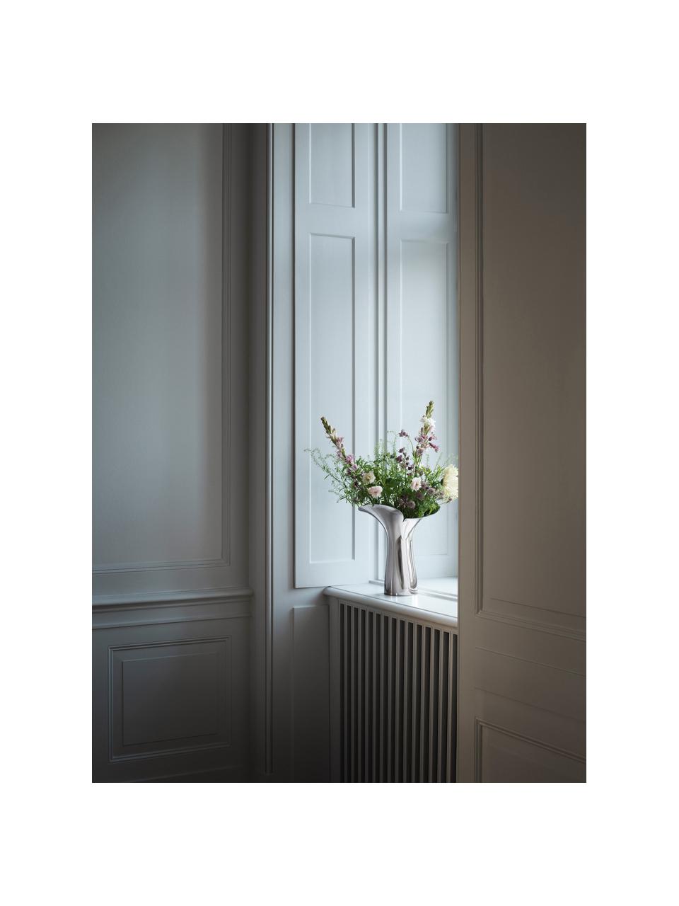 Vaso in acciaio inossidabile Bloom Botanica, alt. 33 cm, Acciaio inossidabile lucido, Argentato molto lucido, Ø 9 x Alt. 33 cm