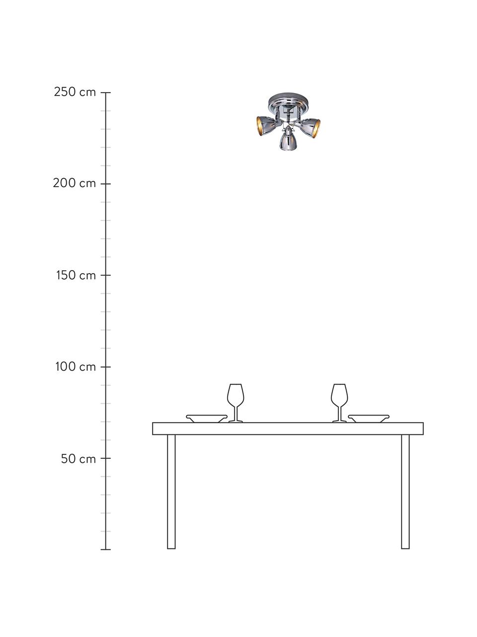 Lampa sufitowa Fjallbacka, Chrom, Ø 35 x W 26 cm