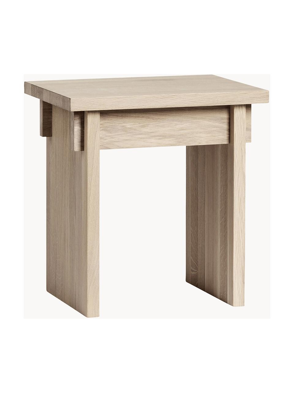 Stołek z drewna dębowego Japanese, Drewno dębowe

Ten produkt jest wykonany z drewna pochodzącego ze zrównoważonych upraw, które posiada certyfikat FSC®, Drewno dębowe olejowane, S 40 x W 42 cm