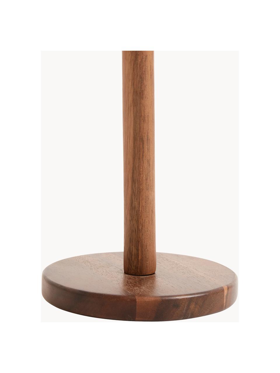 Portarotolo da cucina Woody, Legno di acacia, Ø 15 x Alt. 37 cm