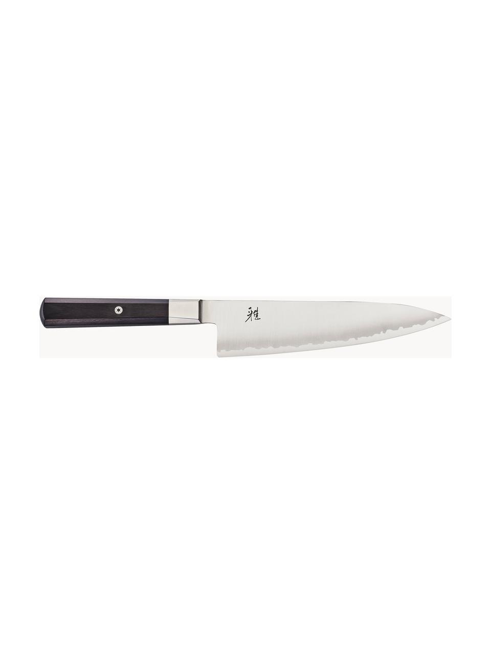 Coltello Gyutoh Miyabi, Maniglia: legno Pakka, Argentato, legno scuro, Lunghezza 35 cm