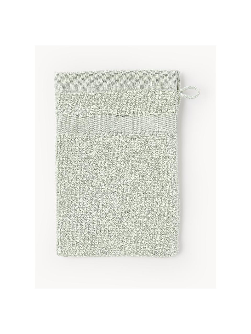 Gants de toilette en coton Camilla, 2 pièces, 100 % coton
Grammage léger, 400 g/m²

Le matériau est certifié STANDARD 100 OEKO-TEX®, 3883CIT, CITEVE, Vert sauge, larg. 16 x haut. 22 cm