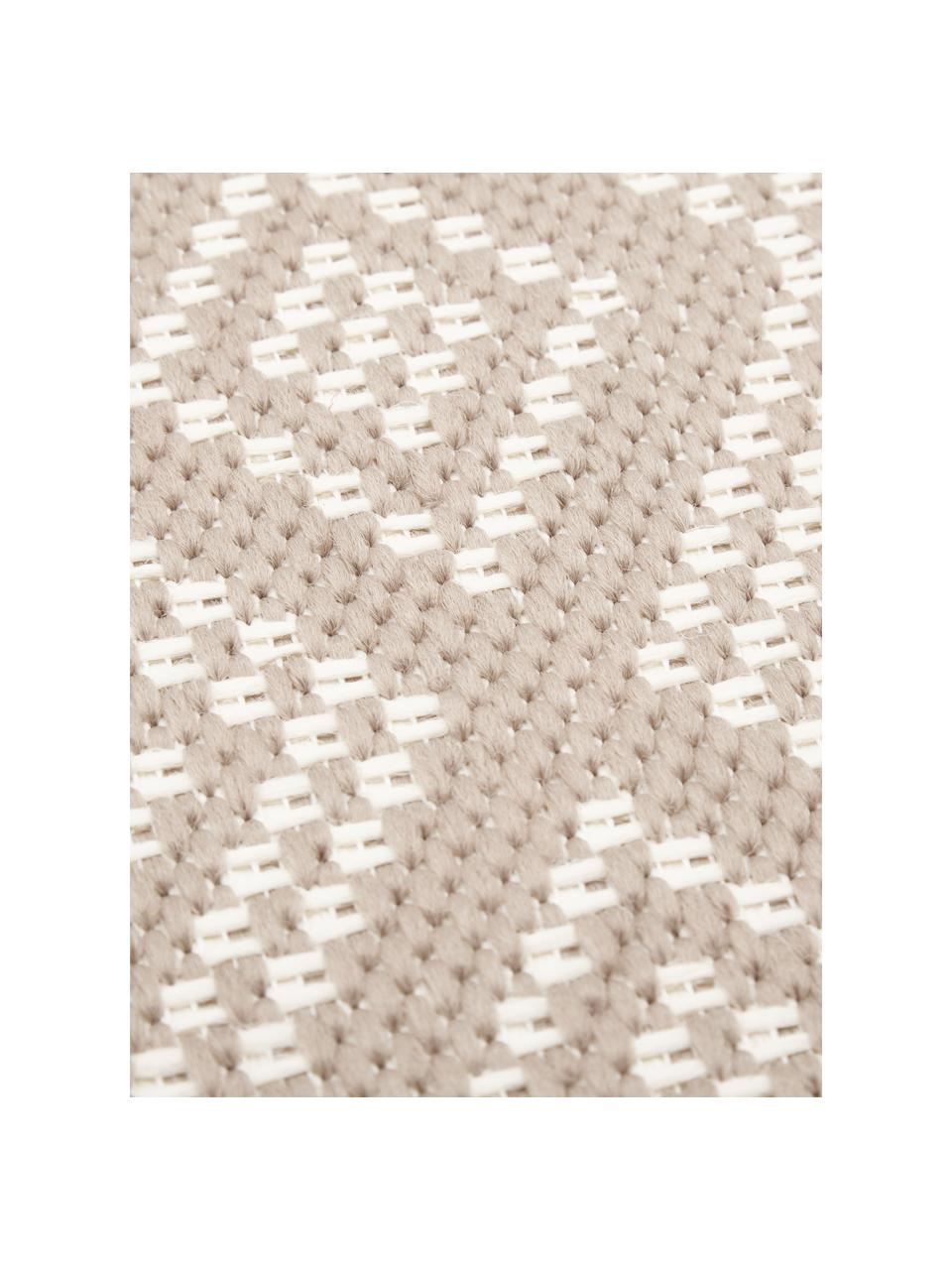 Tapis d'extérieur Capri, 86 % polypropylène, 14 % polyester, Beige, blanc crème, larg. 80 x long. 150 cm (taille XS)