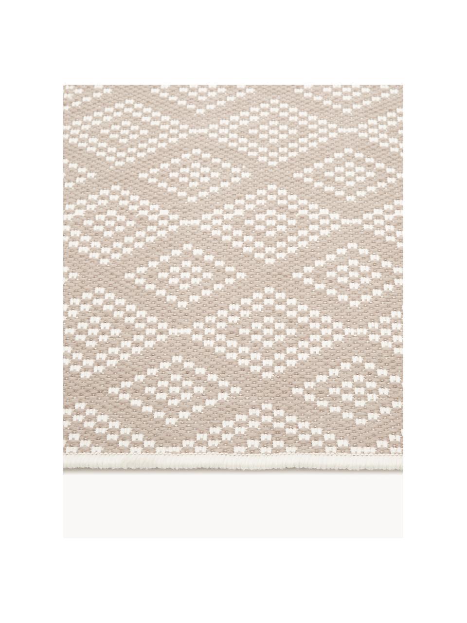 Interiérový a exteriérový koberec Capri, 86 % polypropylen, 14 % polyester, Béžová, krémově bílá, Š 80 cm, D 150 cm (velikost XS)