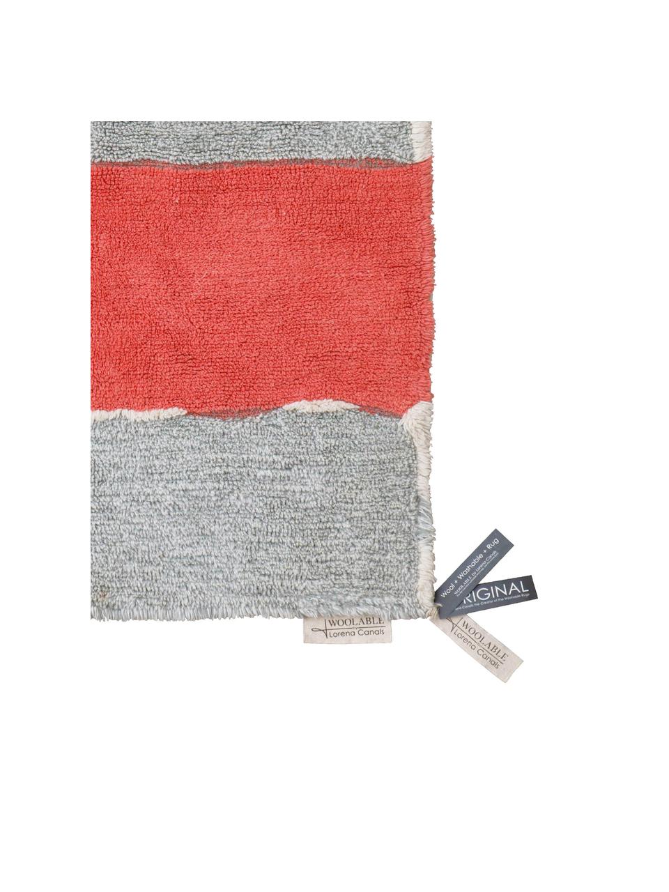 Grand tapis en laine lavable Woolable Abstra, Multicolore, larg. 170 x long. 240 cm (taille M)