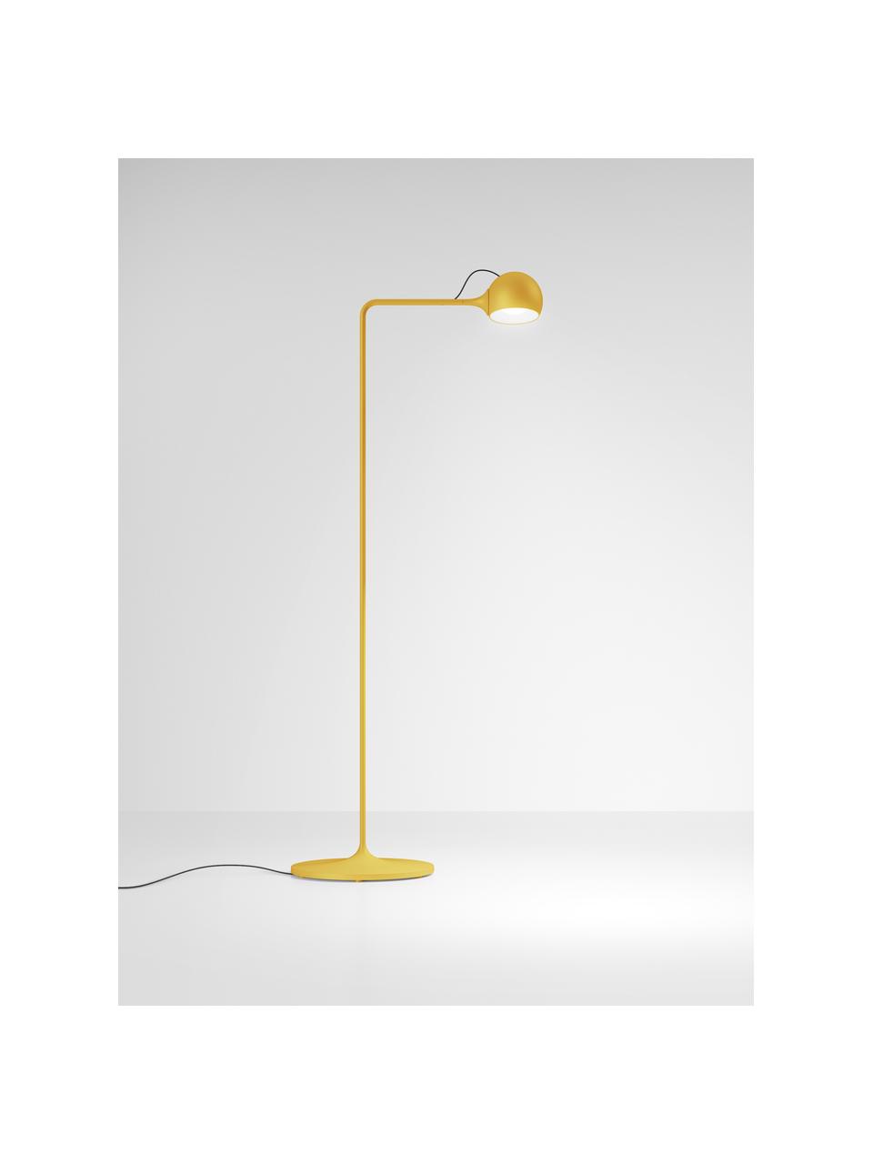 Petite liseuse LED orientable avec variateur d'intensité lumineuse Ixa, Jaune soleil, haut. 105 cm