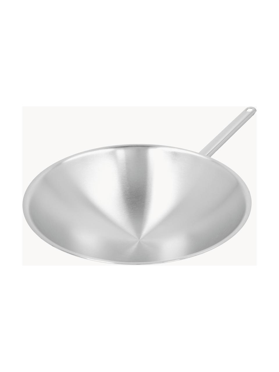 Pánev wok z nerezové oceli Atlantis, Nerezová ocel 18/10, Stříbrná, Ø 36 cm, V 12 cm