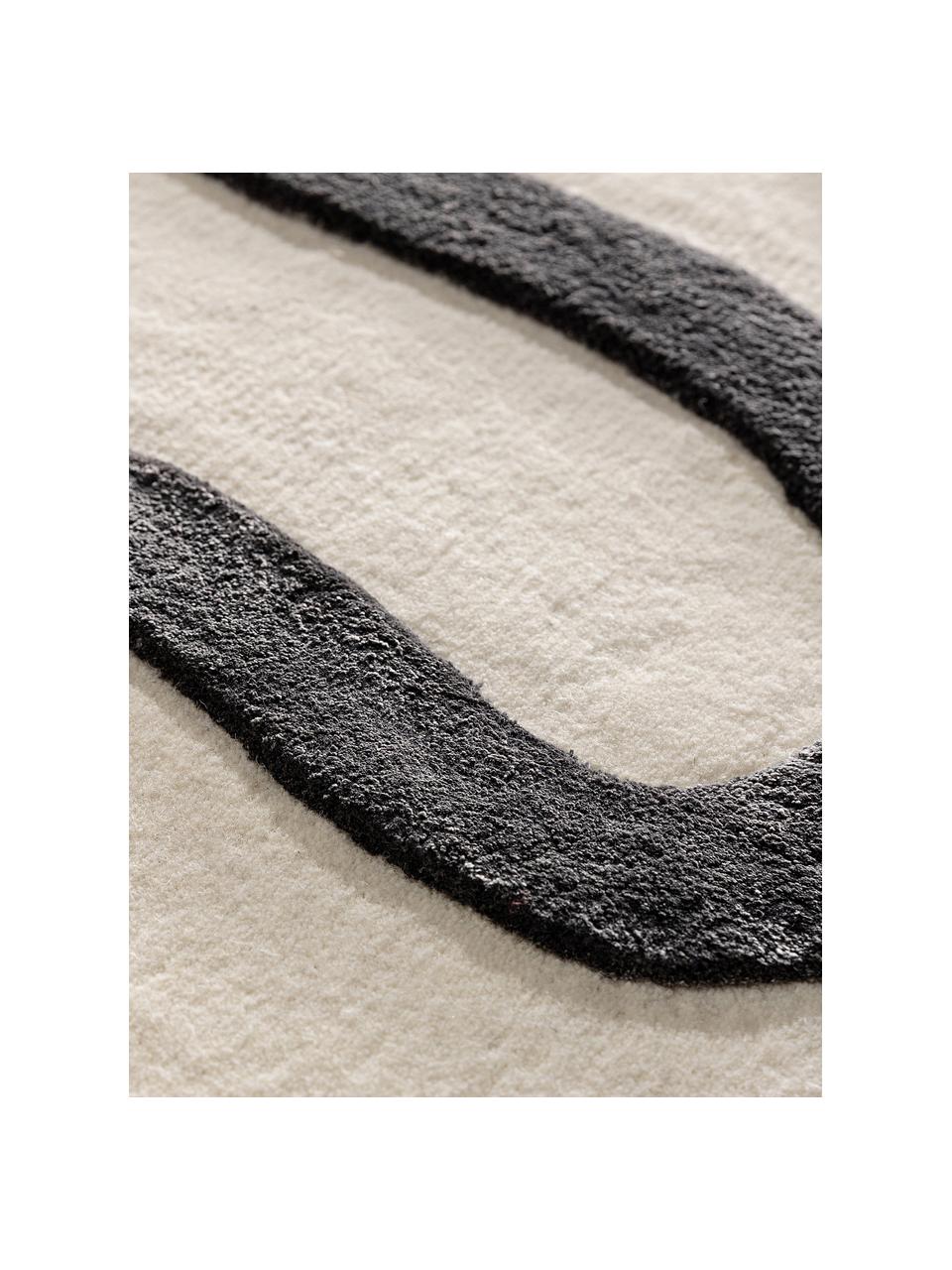 Ręcznie tuftowany dywan z wełny Keith, 75% wełna, 25% lyocell

Włókna dywanów wełnianych mogą nieznacznie rozluźniać się w pierwszych tygodniach użytkowania, co ustępuje po pewnym czasie, Jasny beżowy, antracytowy, S 160 x D 230 cm (Rozmiar M)