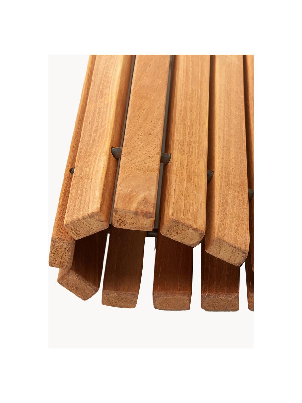 Kúpeľňová podložka z tíkového dreva Anna, Tíkové drevo
Produkt je vyrobený z certifikovaného tíkového dreva z Indonézie, najmä z prebytočného dreva pochádzajúceho z výroby nábytku, Svetlé drevo, Š 40 x D 60 cm