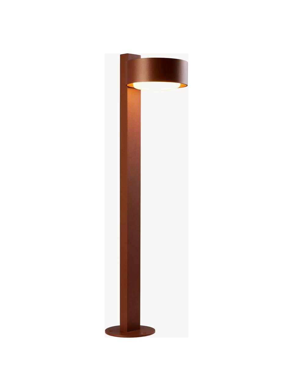 Borne d'éclairage LED soufflée bouche Plaff-On!, intensité lumineuse variable, Blanc, terracotta, larg. 16 x haut. 76 cm