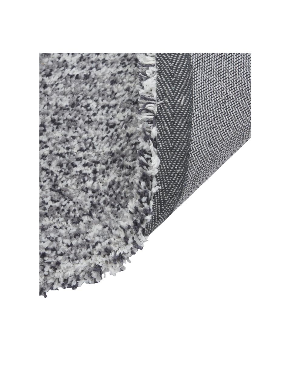 Flauschiger Hochflor-Teppich Anthea, 80x250 in Grau, Polyester-Mikrofaser, Grau, 80 x 250 cm