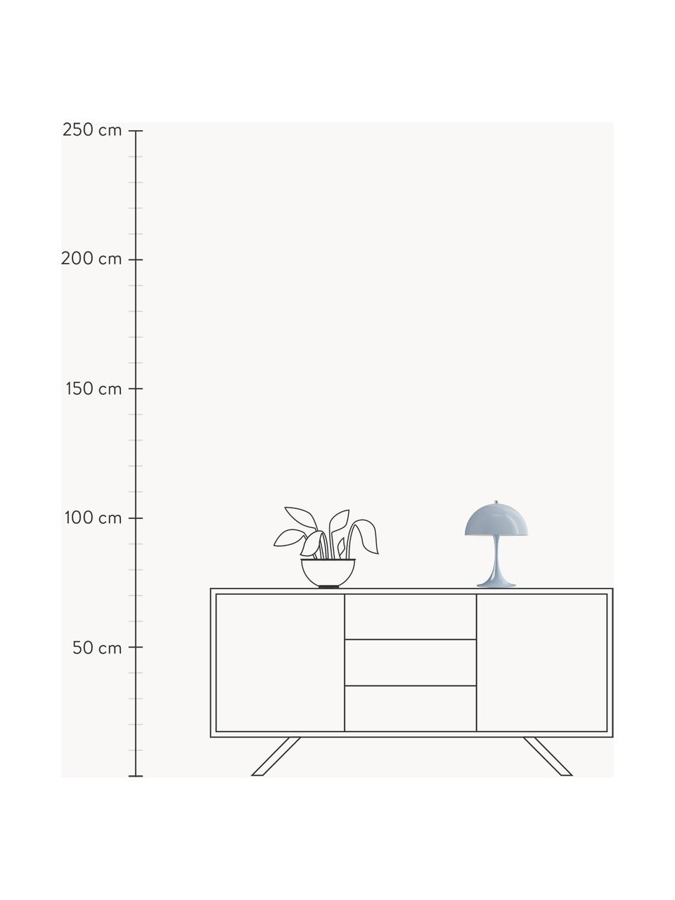 Dimmbare LED-Tischlampe Panthella mit Timerfunktion, H 34 cm, Lampenschirm: Acrylglas, Acrylglas Graublau, Ø 25 x H 34 cm