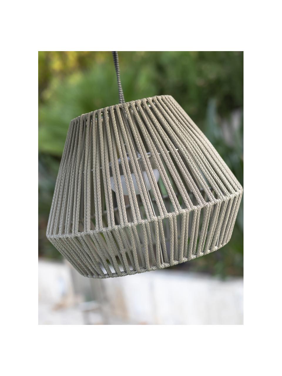 Lámpara para exterior LED regulable Conta, Pantalla: PVC, Estructura: metal recubierto, Greige, Ø 40 x Al 31 cm