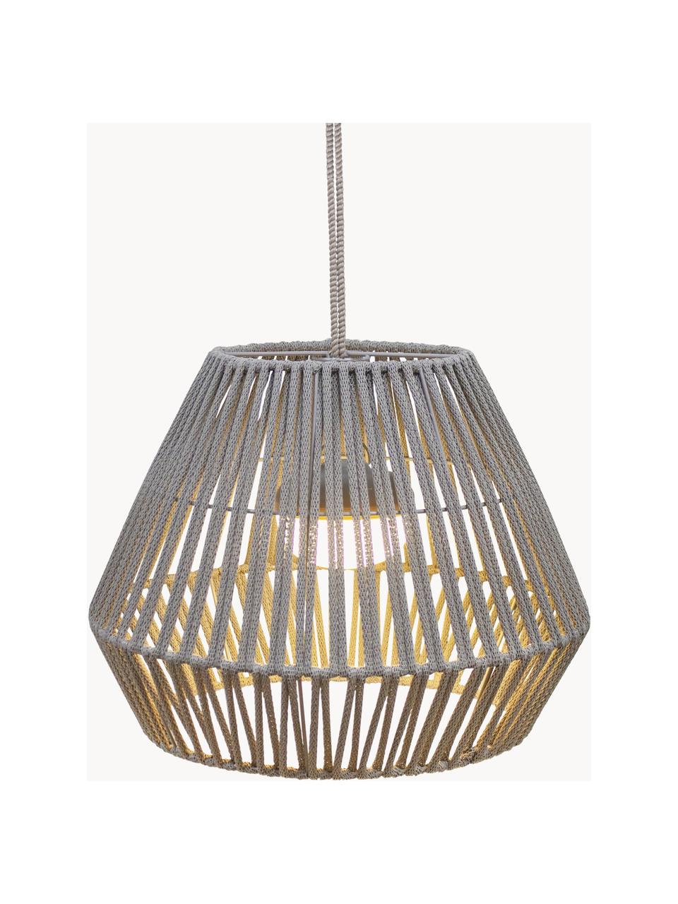 Lámpara para exterior LED regulable Conta, Pantalla: PVC, Estructura: metal recubierto, Greige, Ø 40 x Al 31 cm