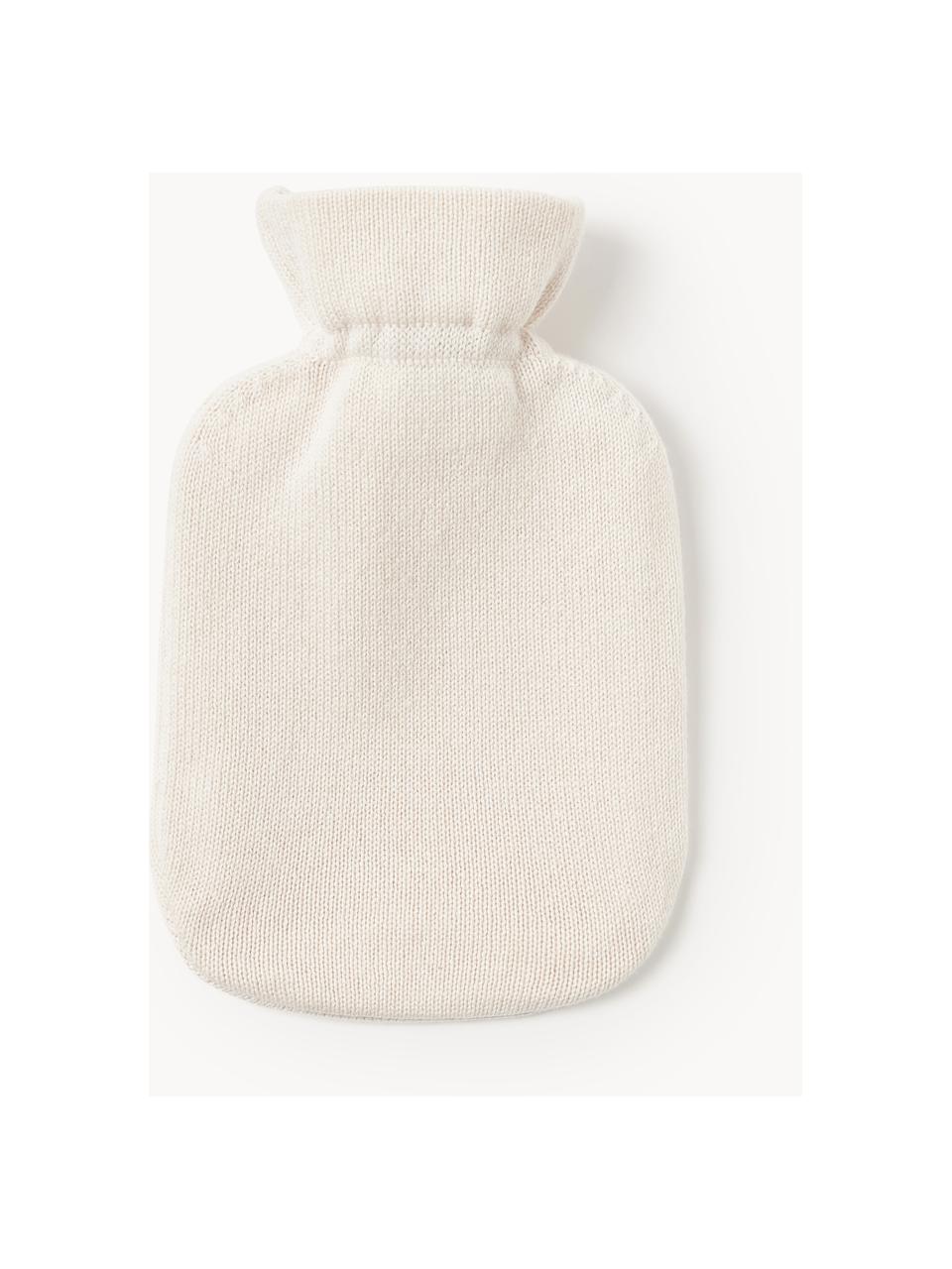 Cashmere-Wärmflasche Florentina, Bezug: 70 % Kaschmir, 30 % Wolle, Cremeweiss, B 19 x L 30 cm