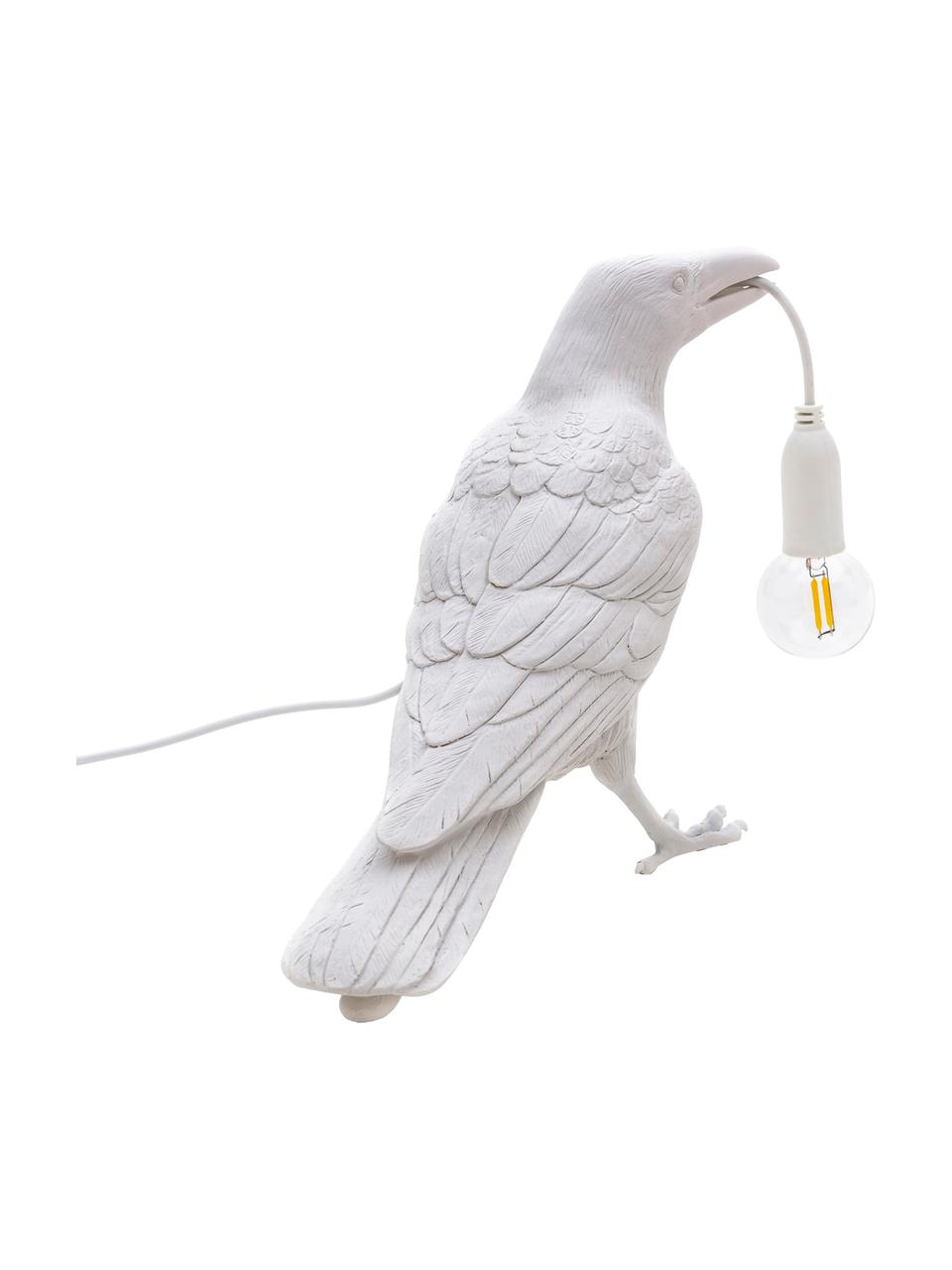 Designová stolní lampa Bird, Bílá