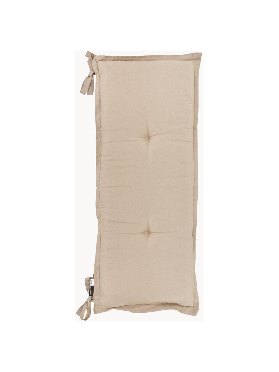 Effen bankkussen Panama, 2 stuks, Bekleding: 50% katoen, 45% polyester, Beige, B 48 x L 120 cm