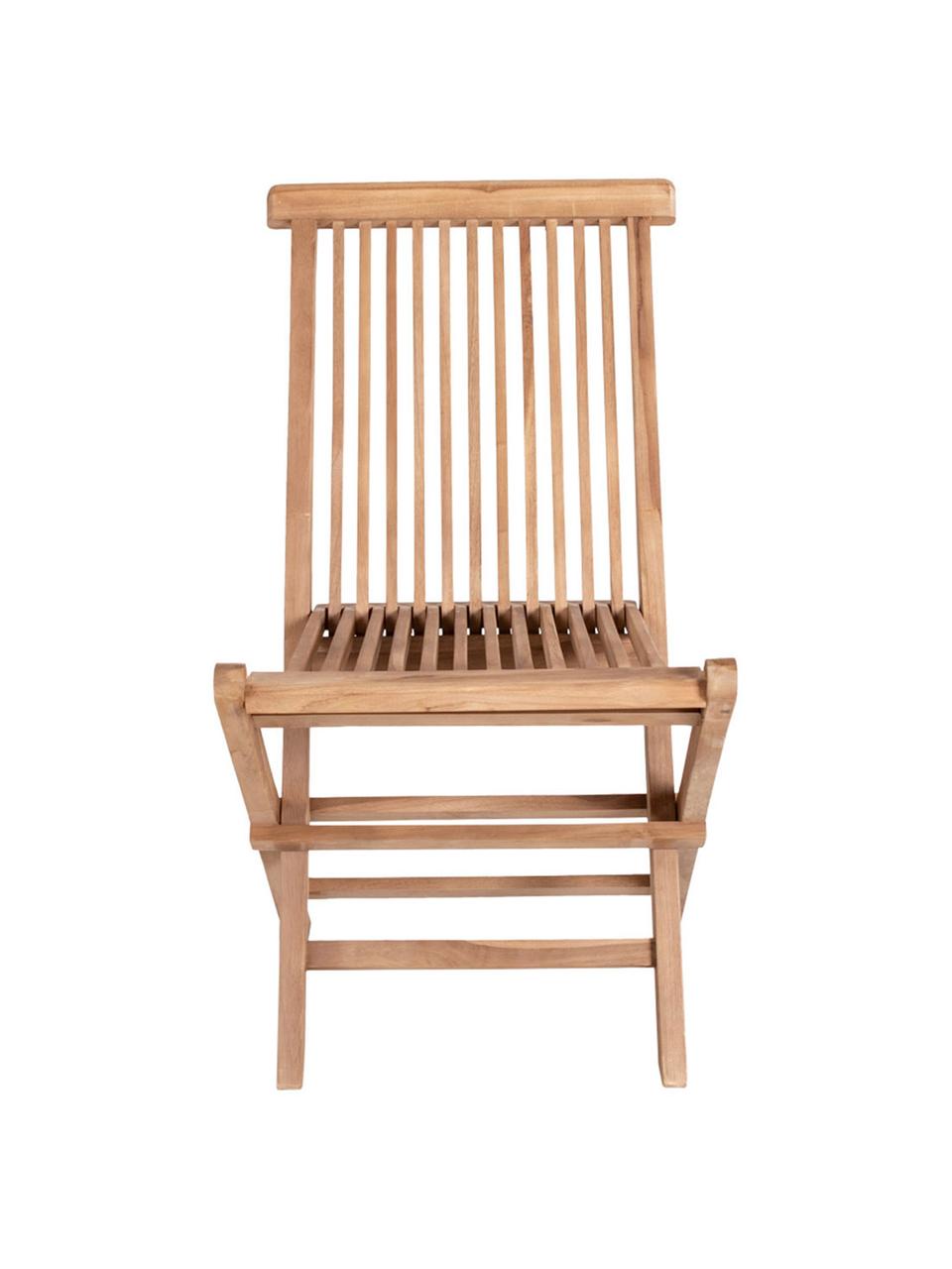 Silla de madera Dining, Madera de teca, Beige, An 46 x F 62 cm