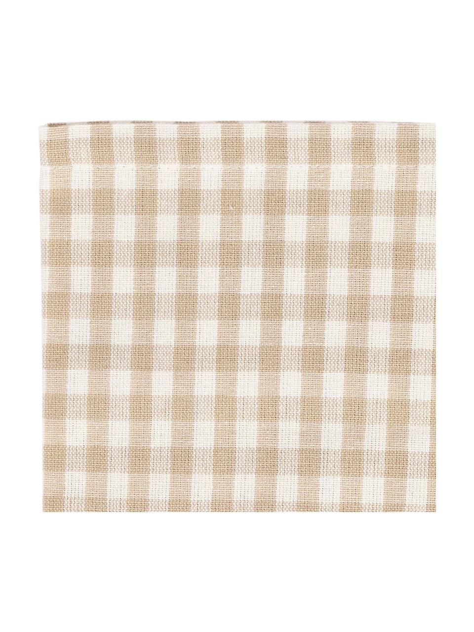 Servietten Appoline, 4 Stück, 100 % Baumwolle, Beige, Off White, B 40 x L 40 cm