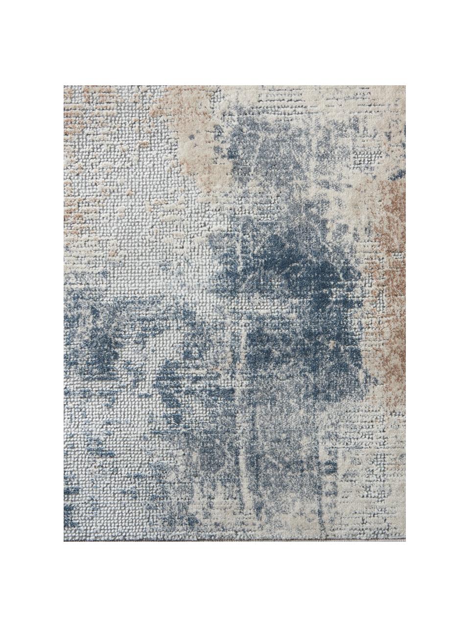 Dizajnový behúň Rustic Textures II, Béžová, sivá, Š 65 x D 230 cm