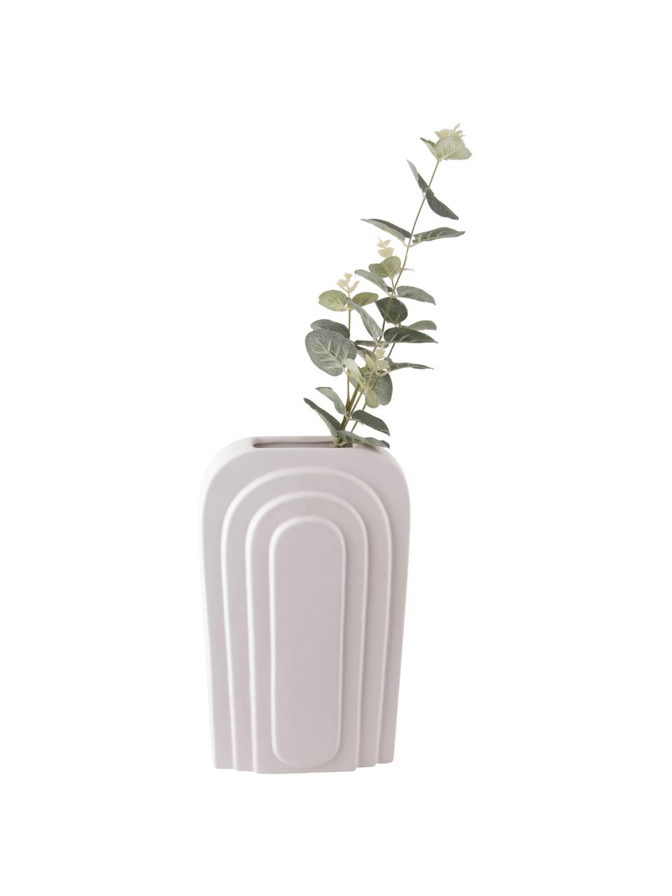 Vaso in ceramica Artic, Ceramica, Bianco, Larg. 17 x Alt. 27 cm