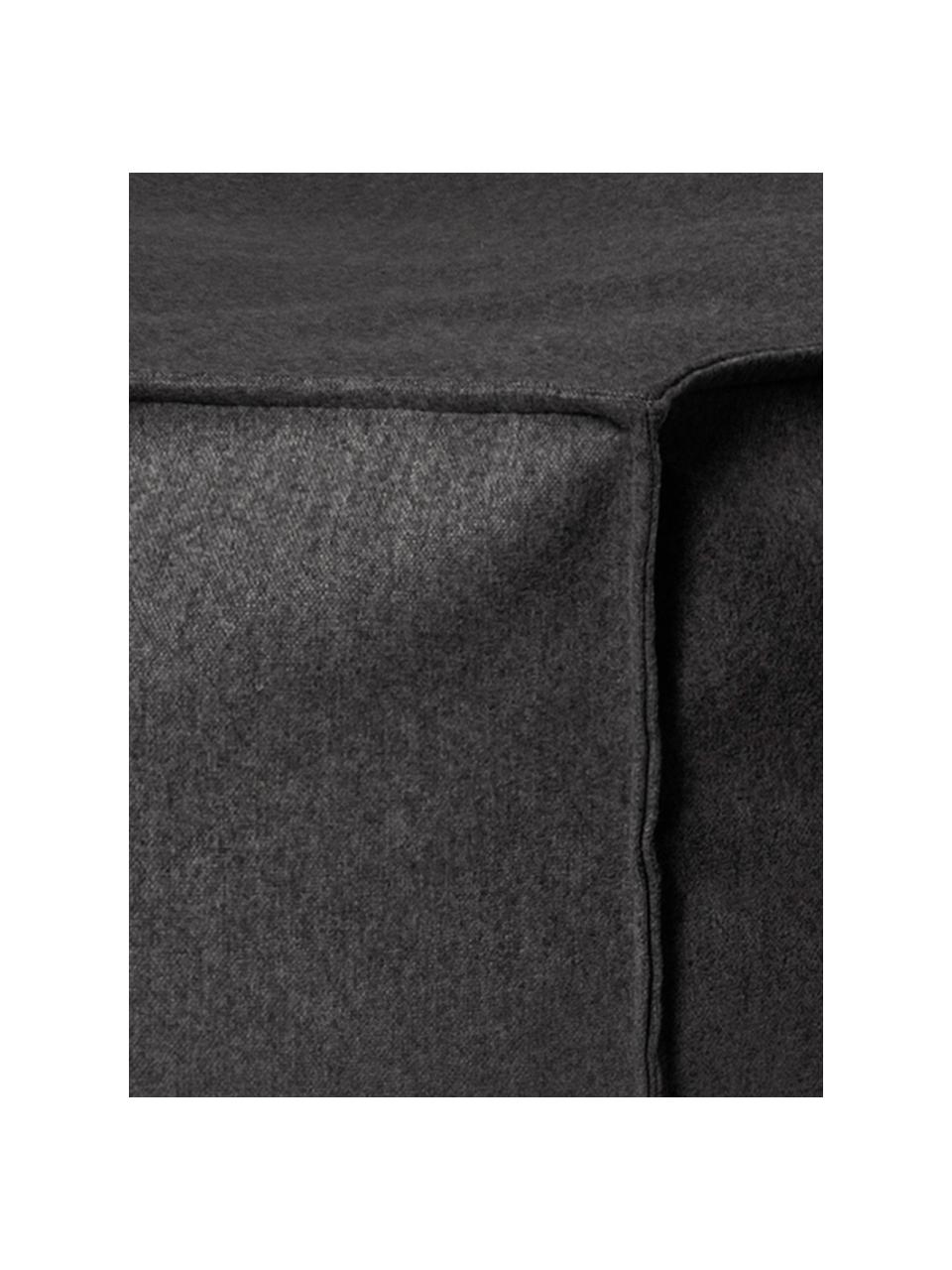Vilten zitzak Loft, Bekleding: polyester, Antraciet, 60 x 45 cm