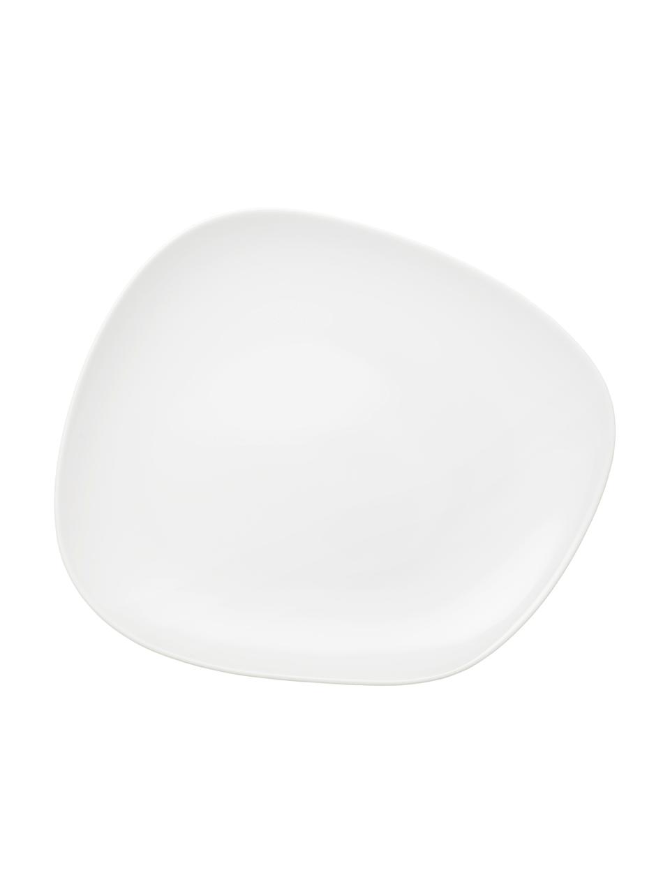 Sada porcelánového nádobí Organic, pro 4 osoby (12 dílů), Porcelán, Bílá, Sada s různými velikostmi