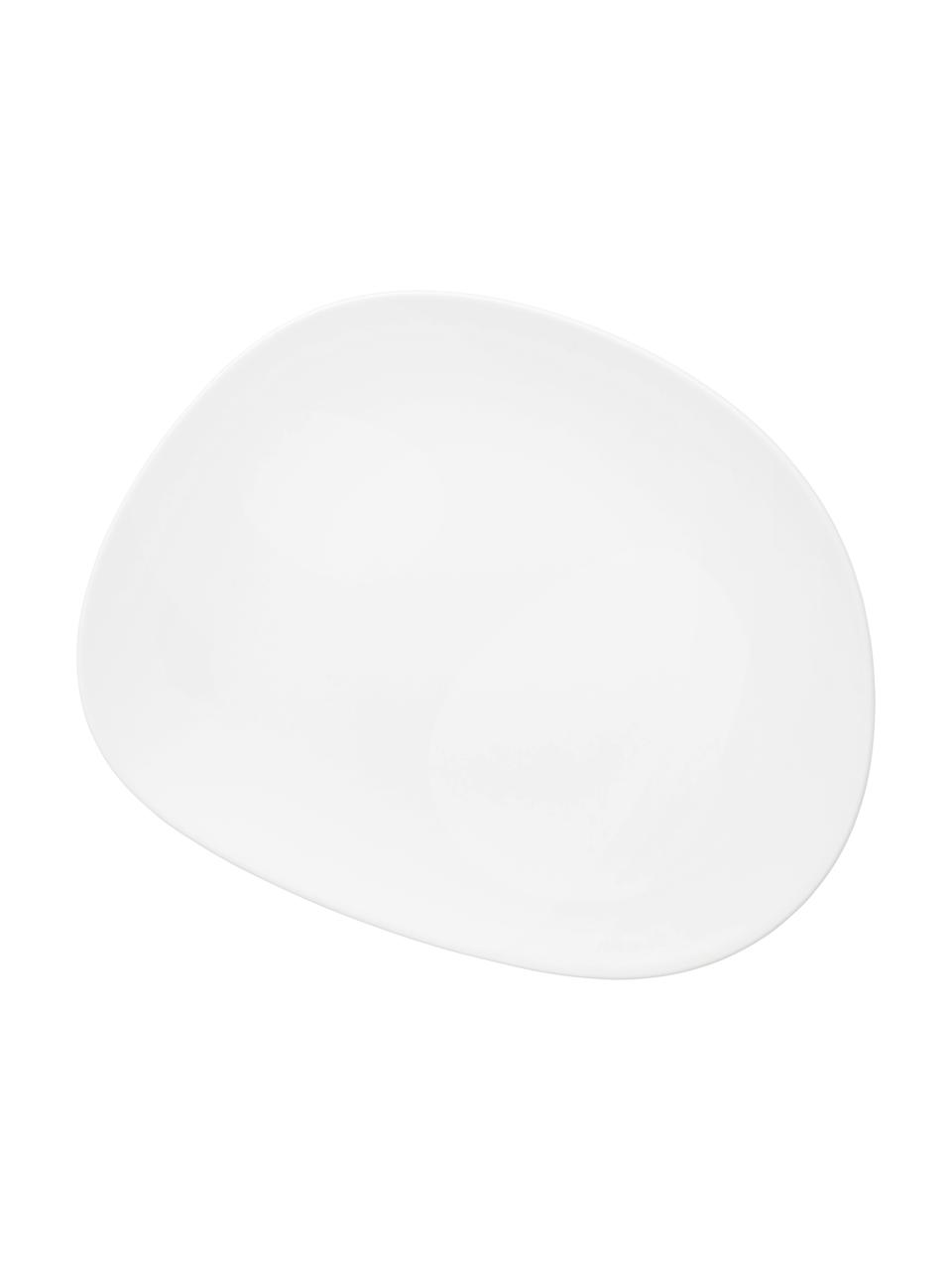 Porselein serviesset Organic, 4 personen (12-delig), Porselein, Wit, Set met verschillende formaten