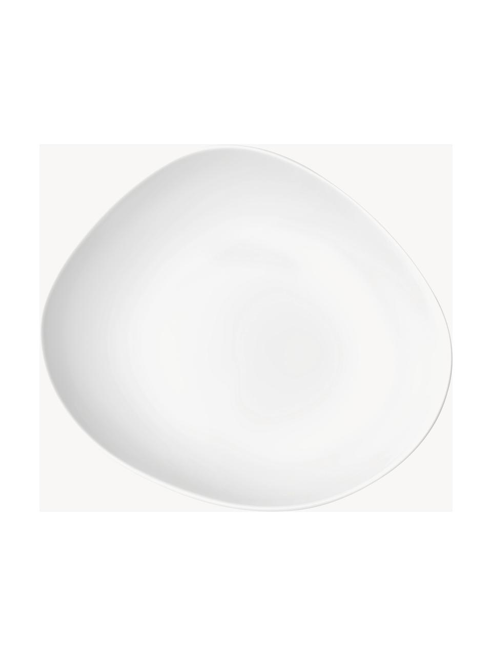 Vajilla de porcelana Organic, 4 comensales (12 pzas.), Porcelana, Blanco, Set de diferentes tamaños