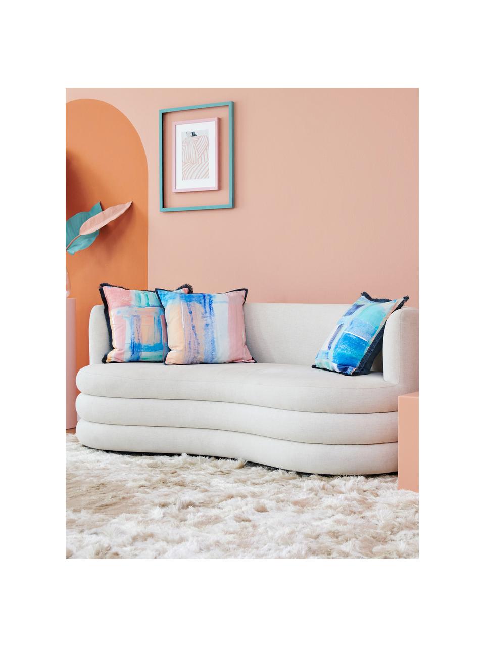 Poszewka na poduszkę z frędzlami Colori, Wielobarwny, S 50 x D 50 cm