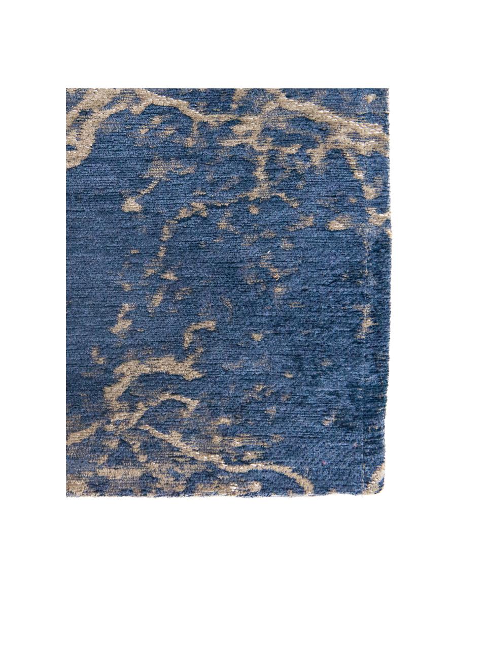 Koberec s abstraktným vzorom Abyss, 100 % polyester, Odtiene modrej a béžovej, Š 80 x D 150 cm (veľkosť XS)