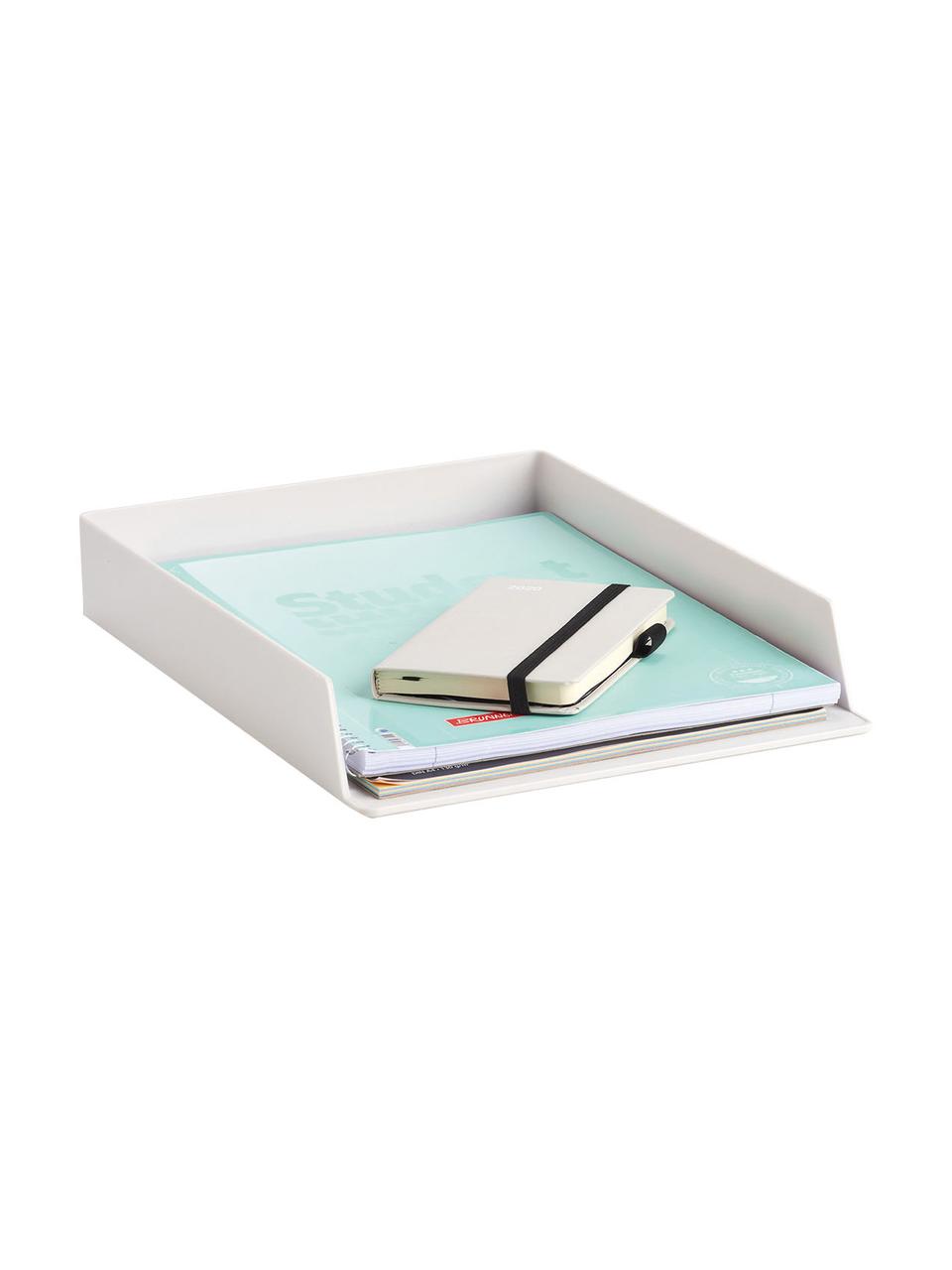 Organisateur de documents Ofelia, Plastique (ABS), Gris clair, larg. 24 x haut. 5 cm