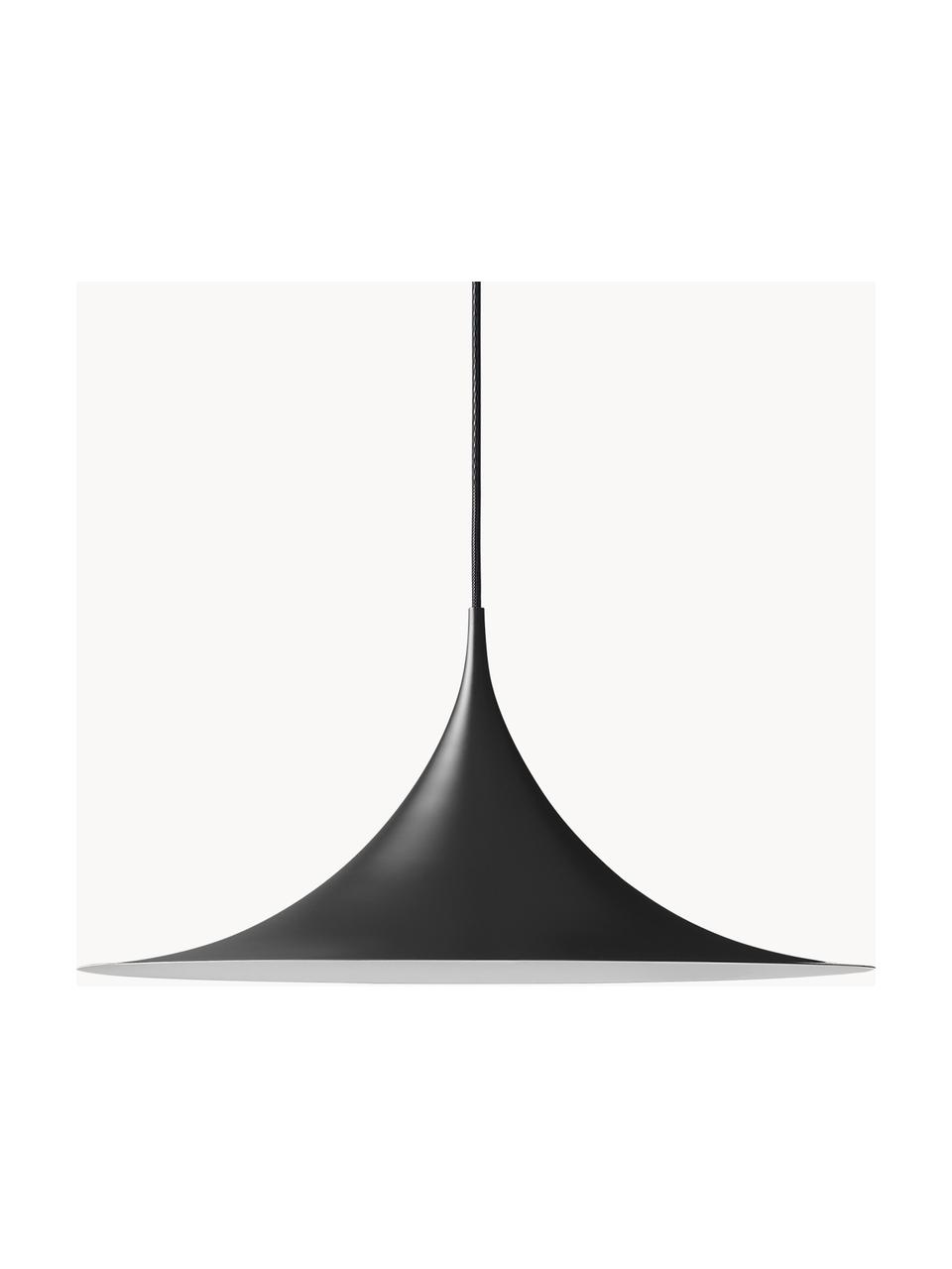 Lampa wisząca Semi, różne rozmiary, Aluminium powlekane, Czarny, matowy, Ø 30 x W 15 cm