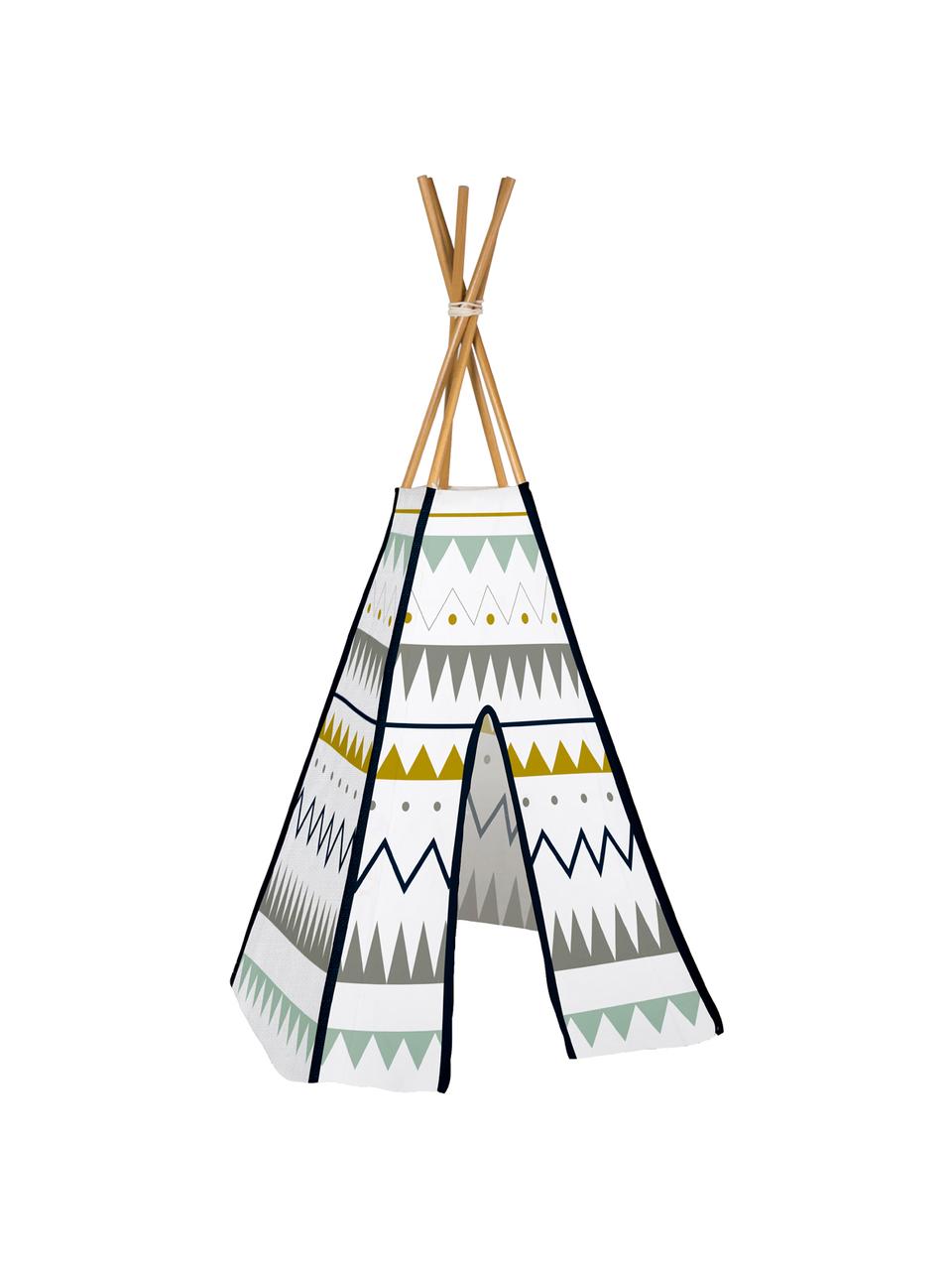 Kinder-Tipi Navajo, Weiss, Mehrfarbig, B 100 x H 175 cm