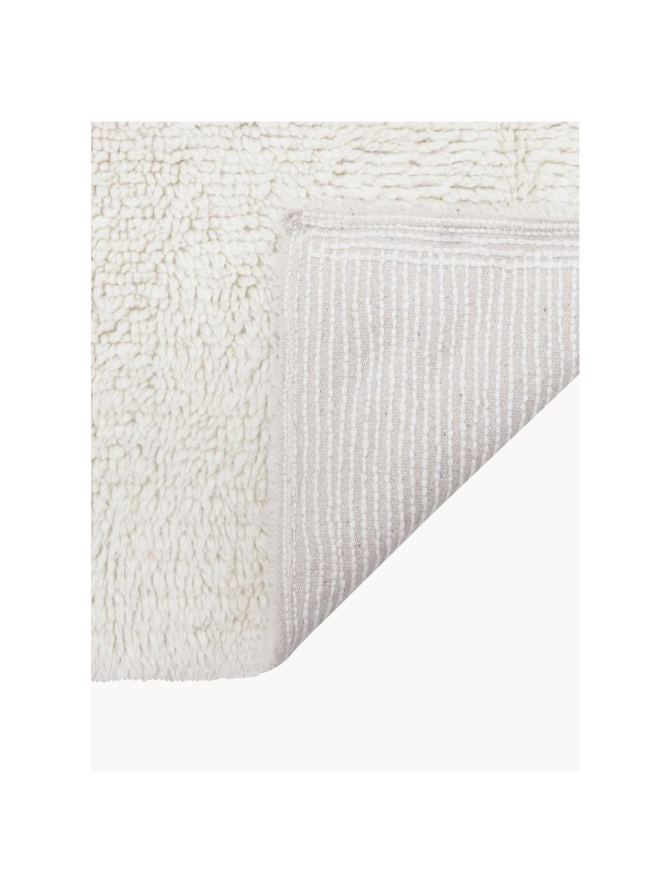 Tapis en laine fait main Tundra, lavable, Blanc cassé, larg. 80 x long. 140 cm (taille XS)