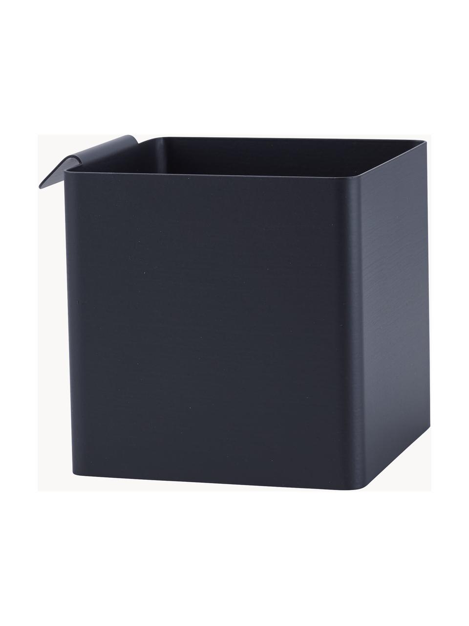 Stahl-Küchenaufbewahrungsbox Flex, Stahl, beschichtet, Schwarz, B 11 x H 11 cm