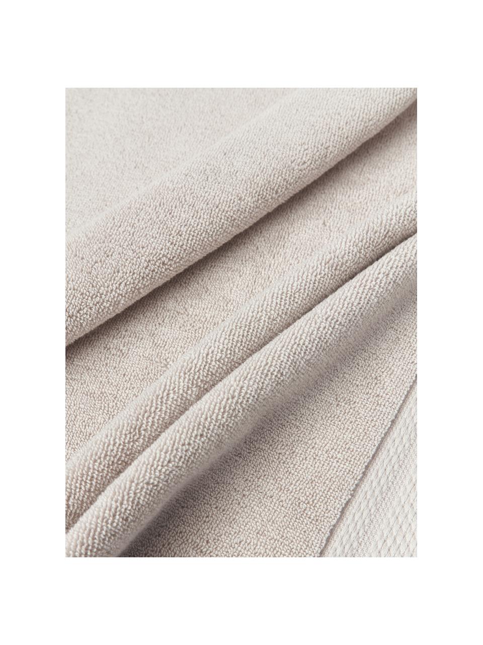 Handtuch Premium aus Bio-Baumwolle, in verschiedenen Größen, 100 % Bio-Baumwolle, GOTS-zertifiziert (von GCL International, GCL-300517)
 Schwere Qualität, 600 g/m², Hellbeige, Handtuch, B 50 x L 100 cm