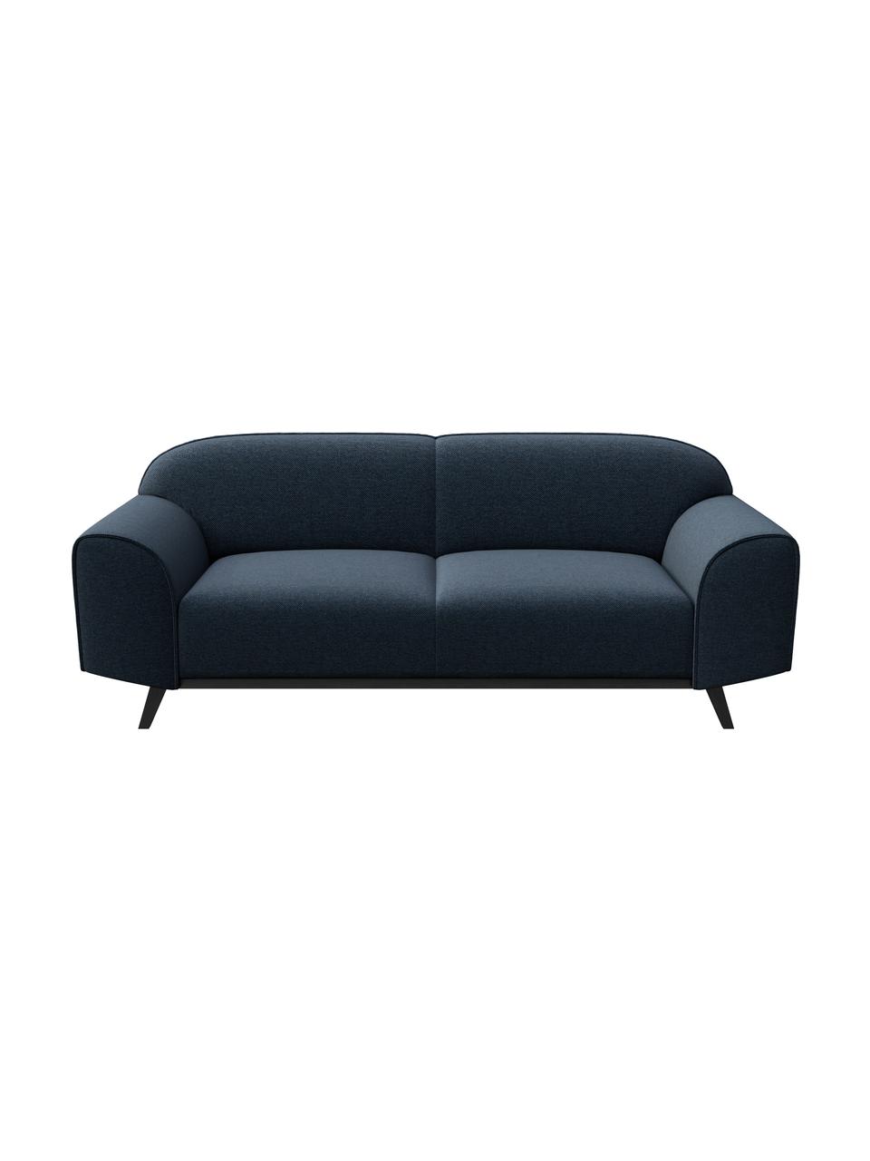 Sofa Nesbo (2-osobowa), Tapicerka: 100% poliester, Nogi: metal lakierowany, Niebieski, S 193 x G 83 cm