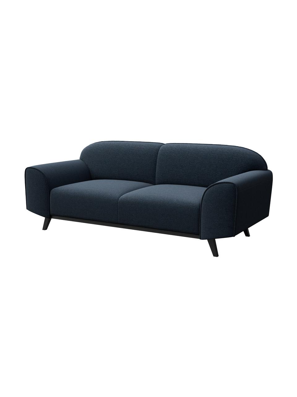 Sofa Nesbo (2-osobowa), Tapicerka: 100% poliester, Nogi: metal lakierowany, Niebieski, S 193 x G 83 cm