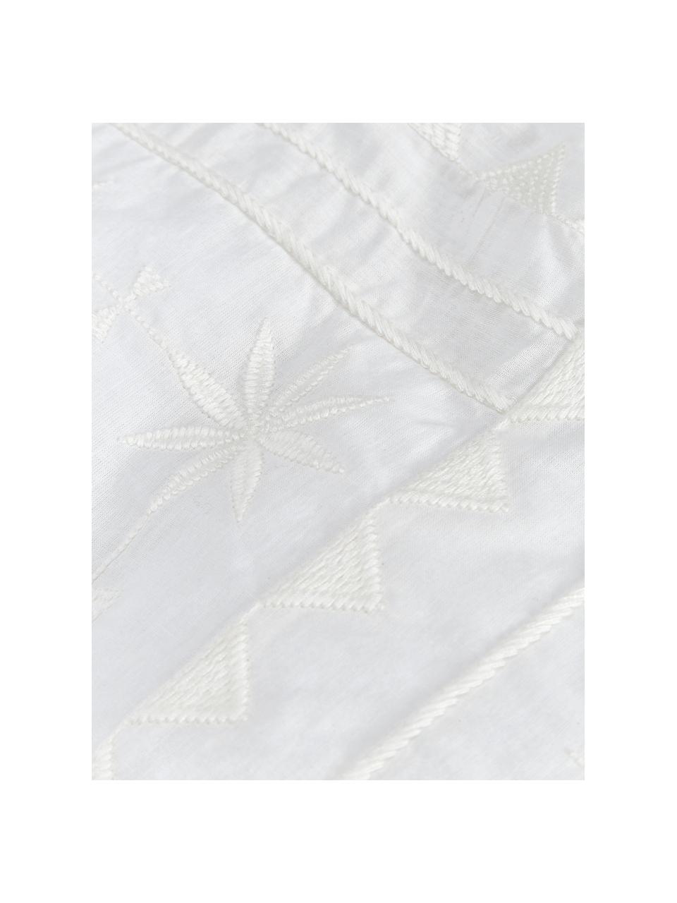 Vyšívaná bavlnená posteľná bielizeň Elaine, 100 % bavlna
Hustota vlákna 140 TC, kvalita štandard

Posteľná bielizeň z bavlny je príjemná na dotyk, dobre absorbuje vlhkosť a je vhodná pre alergikov, Biela, 135 x 200 cm + 1 vankúš 80 x 80 cm