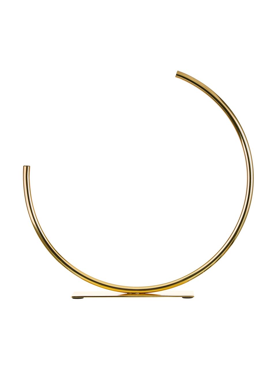 Deko-Objekt Circle, Metall, Goldfarben, 39 x 40 cm