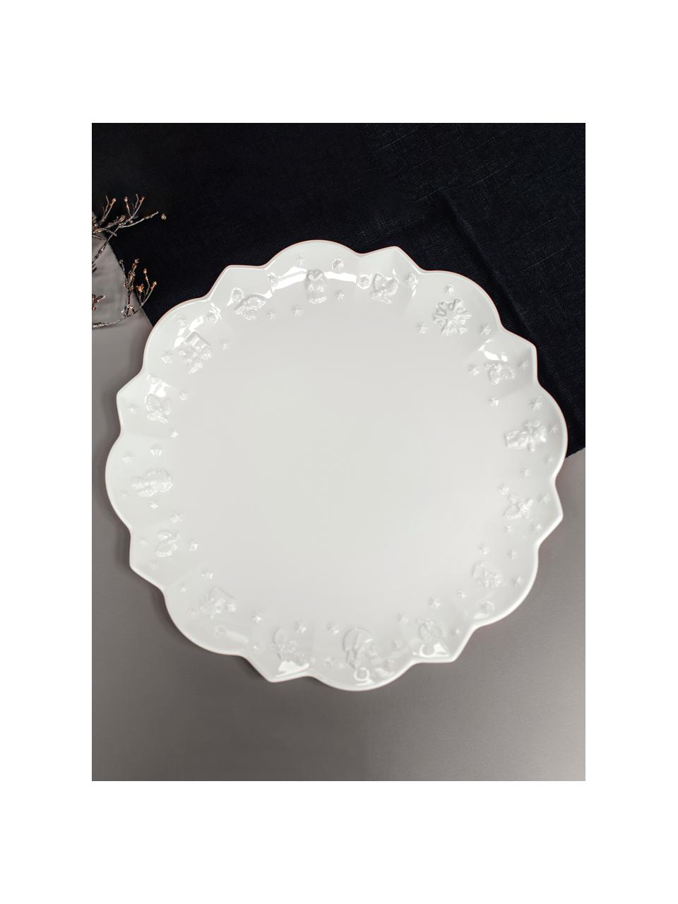 Assiettes plates Toy's Delight, 6 pièces, Porcelaine Premium, Blanc cassé, Ø 30 cm