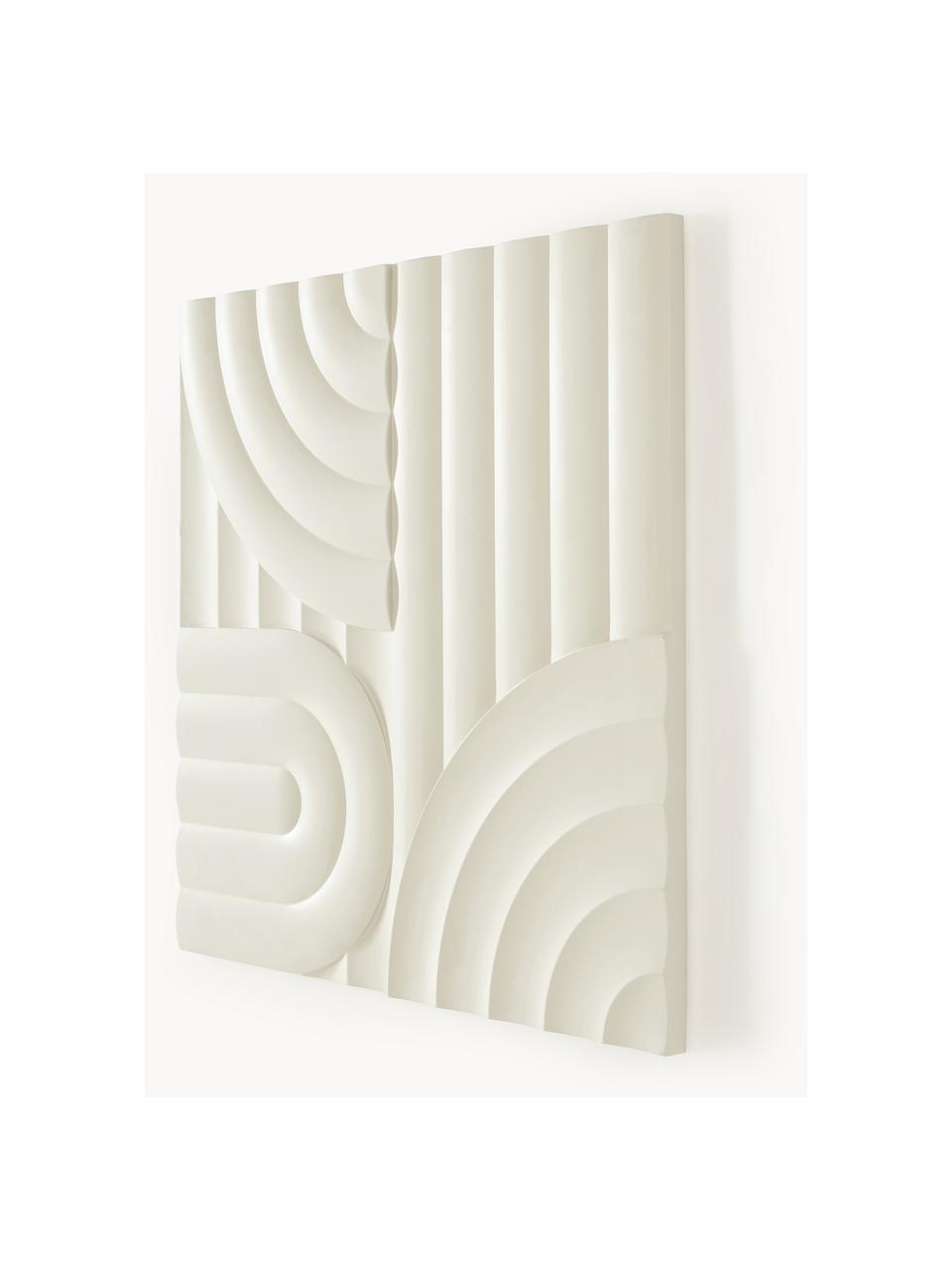 Wandobject Massimo, MDF, Lichtbeige, B 80 x H 80 cm