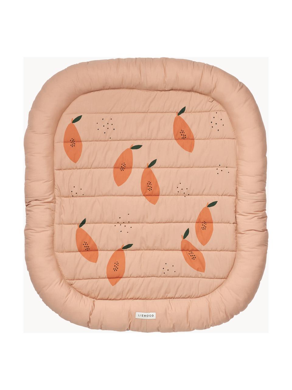 Spieldecke Amin, Bezug: 100 % Baumwolle, Peach, Orange, B 95 x L 100 cm